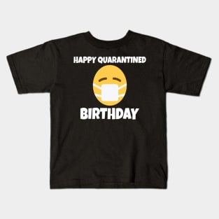 Happy Quarantined Birthday with Mask Quarantine Kids T-Shirt